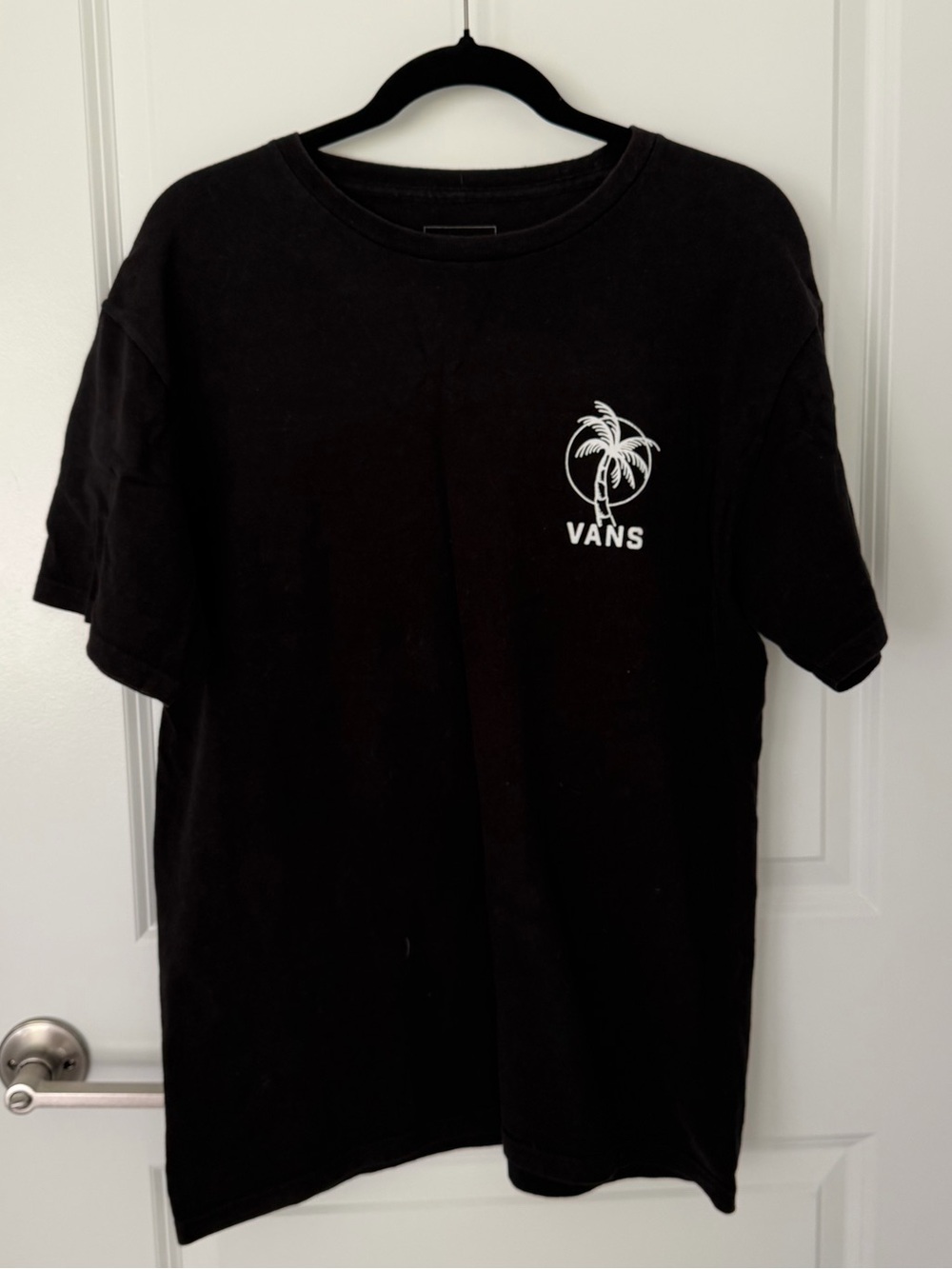 Vans Off The Wall Skull Palm Tree Graphic T-Shirt Men’s Medium Black - Picture 3 of 5